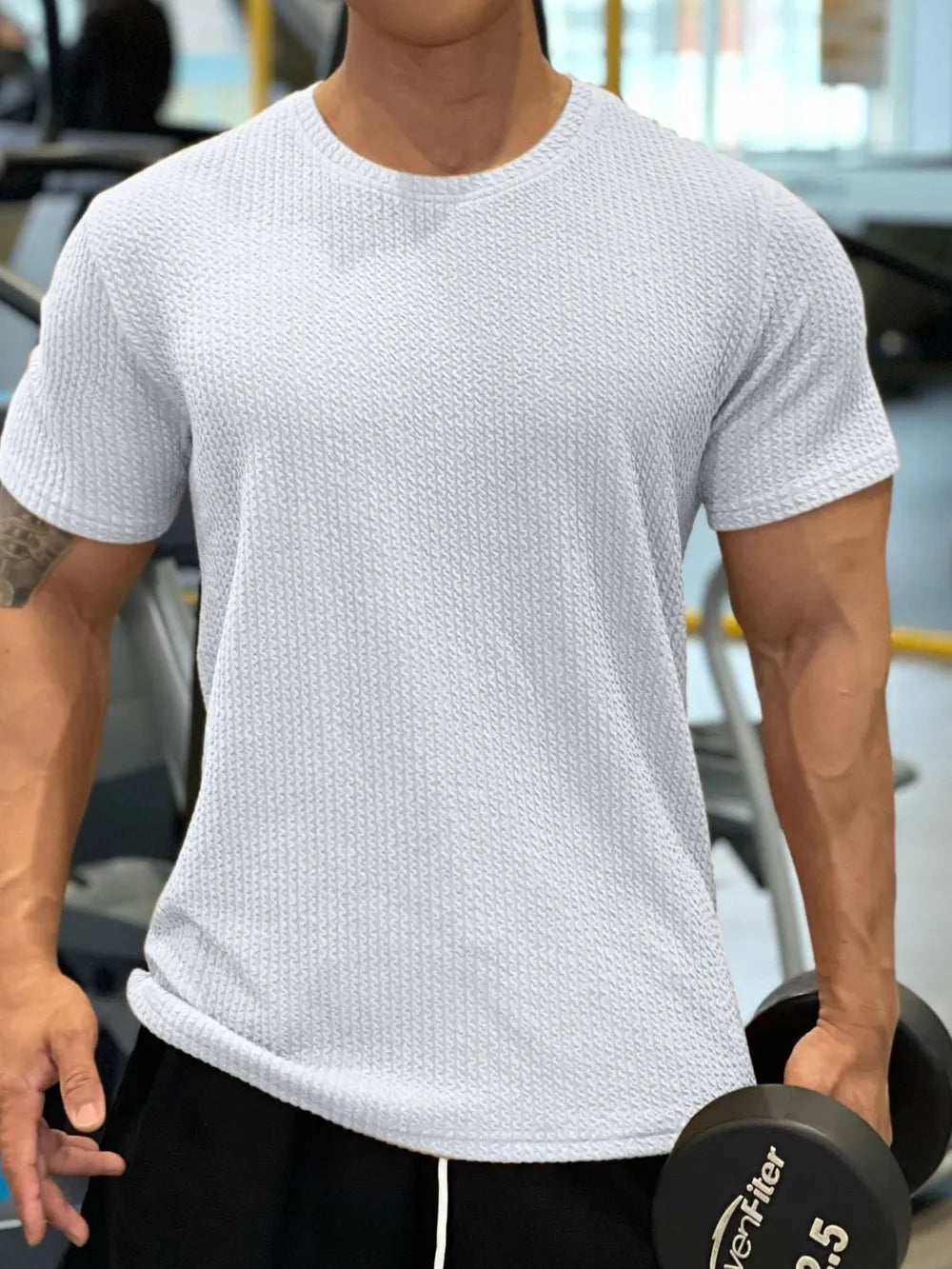 Men's Plus Size Round Neck Short Sleeve T-Shirt Trendsi