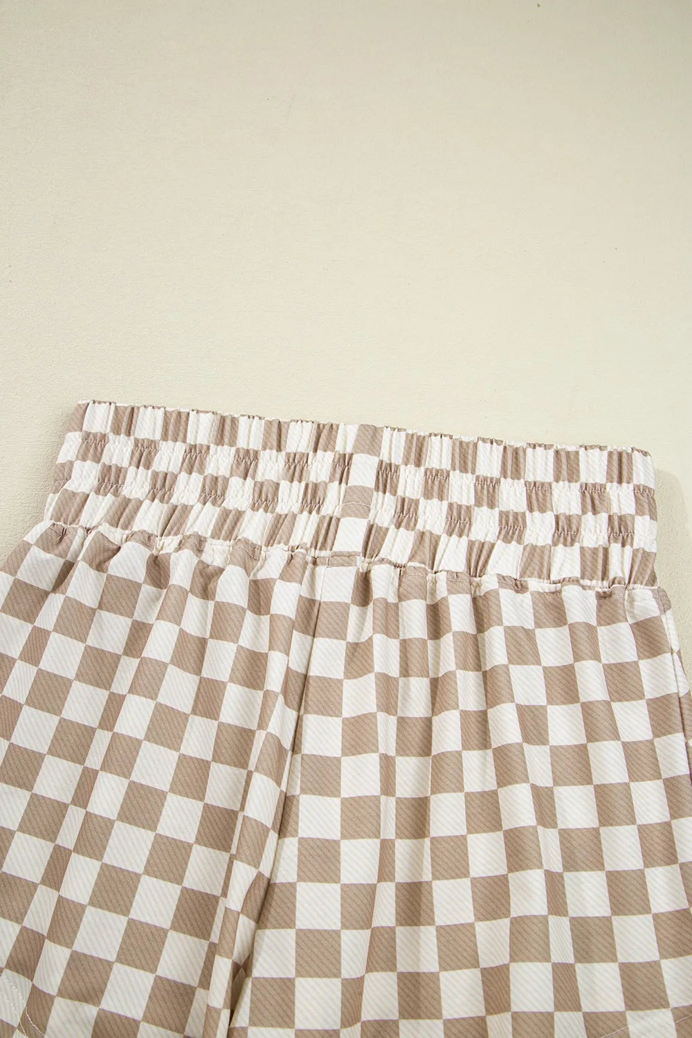 Checkered Long Sleeve Top and Skirt Two-Piece Set Trendsi