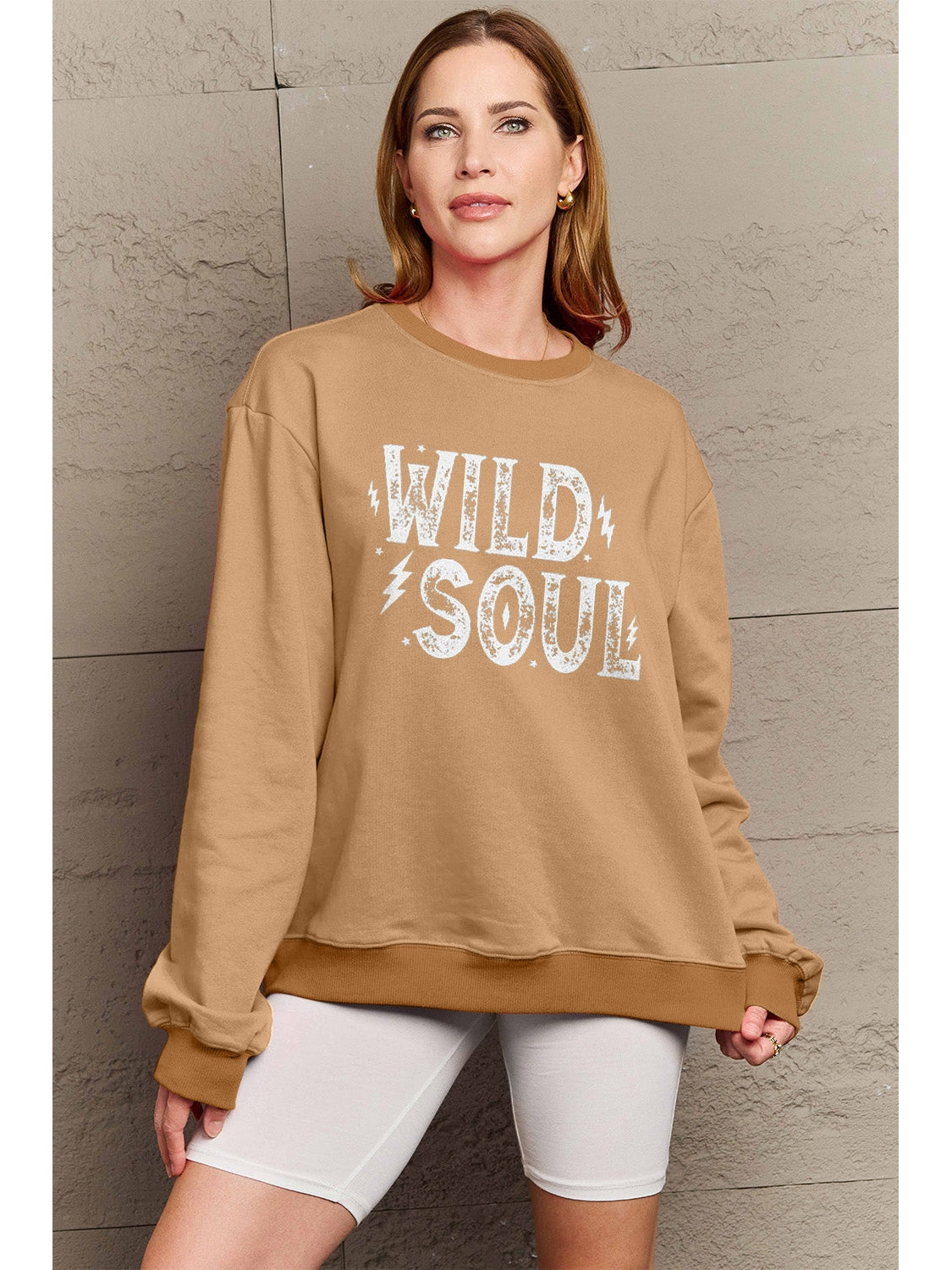 Simply Love Full Size WILD SOUL Graphic Sweatshirt nicholesgifts