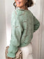 Openwork Button Up Long Sleeve Cardigan nicholesgifts