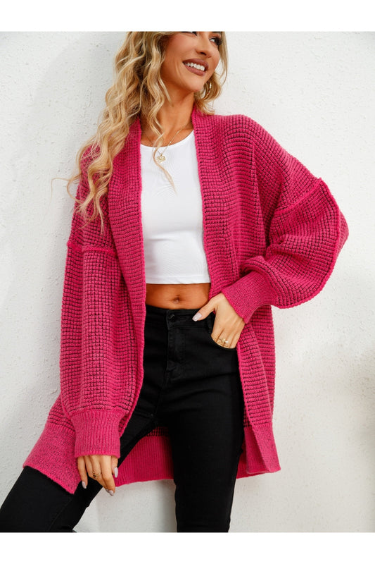 Open Front Dropped Shoulder Cardigan NicholesGifts
