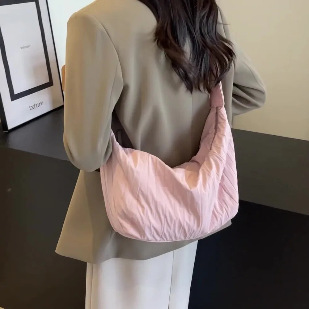 Pleated Dumpling Crossbody Bag Trendsi