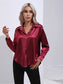 Collared Neck Buttoned Long Sleeve Shirt nicholesgifts