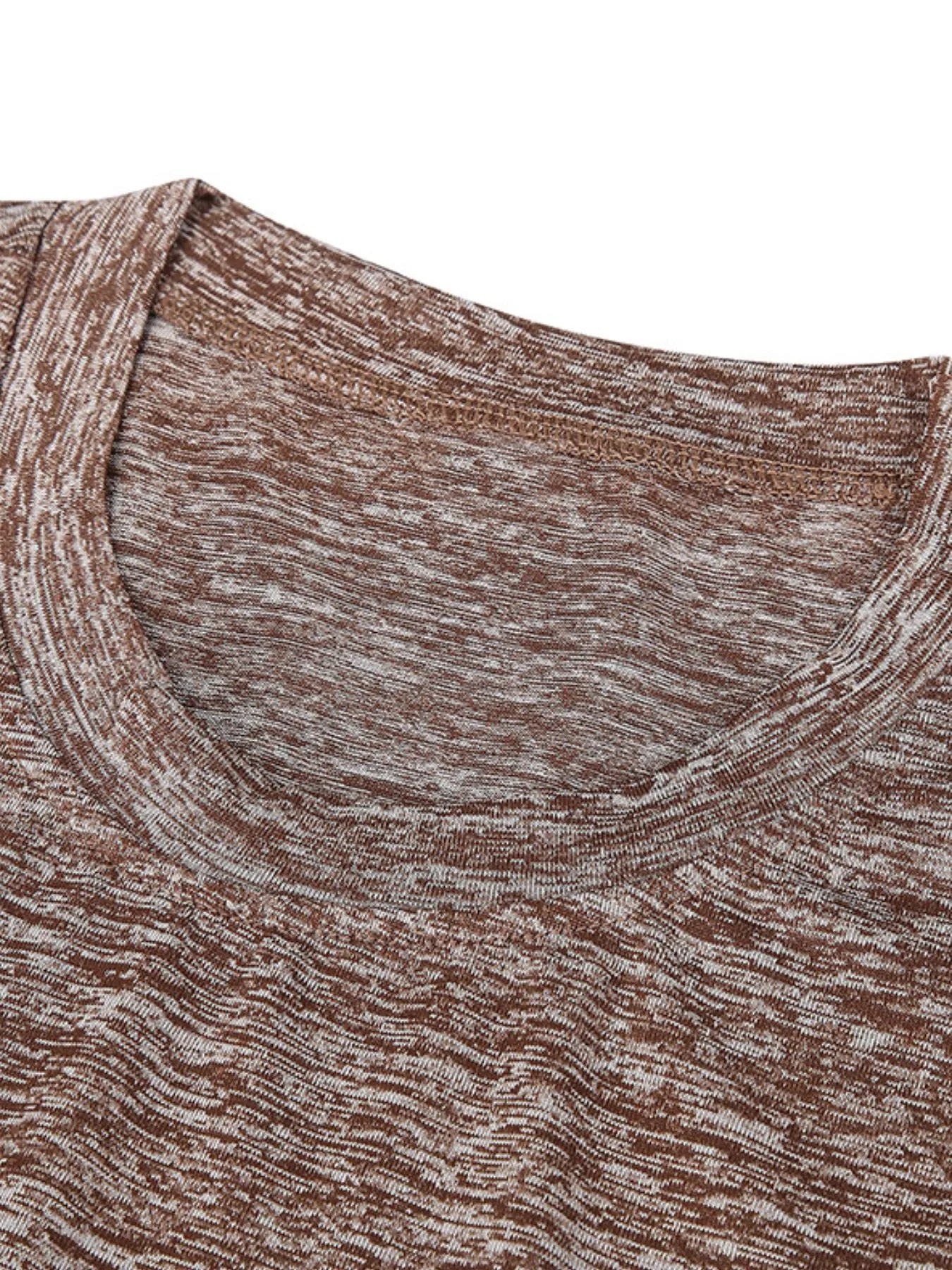 Men's Heathered Casual Round Neck T-Shirt NicholesGifts