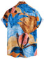 Men's Tropical Print Short Sleeve Button-Up Shirt nicholesgifts