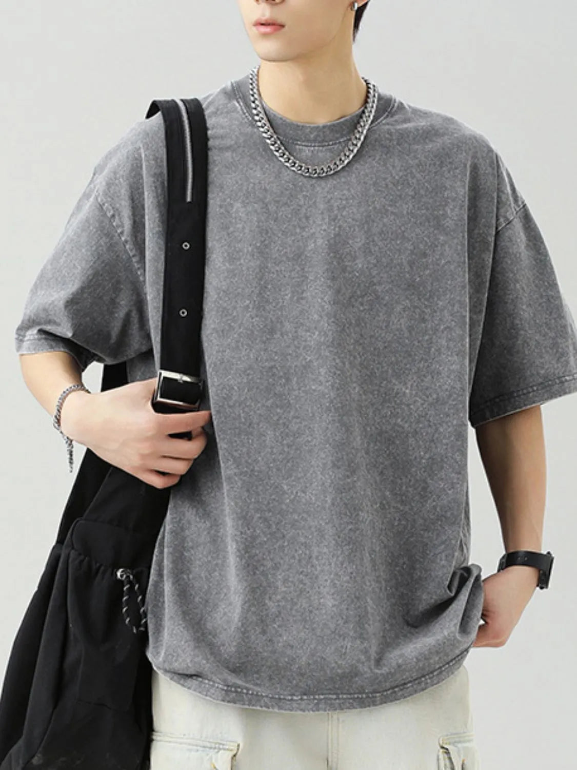 Men's Round Neck Half Sleeve T-Shirt Trendsi