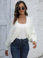 Bat Sleeve Open Front Short Cardigan nicholesgifts