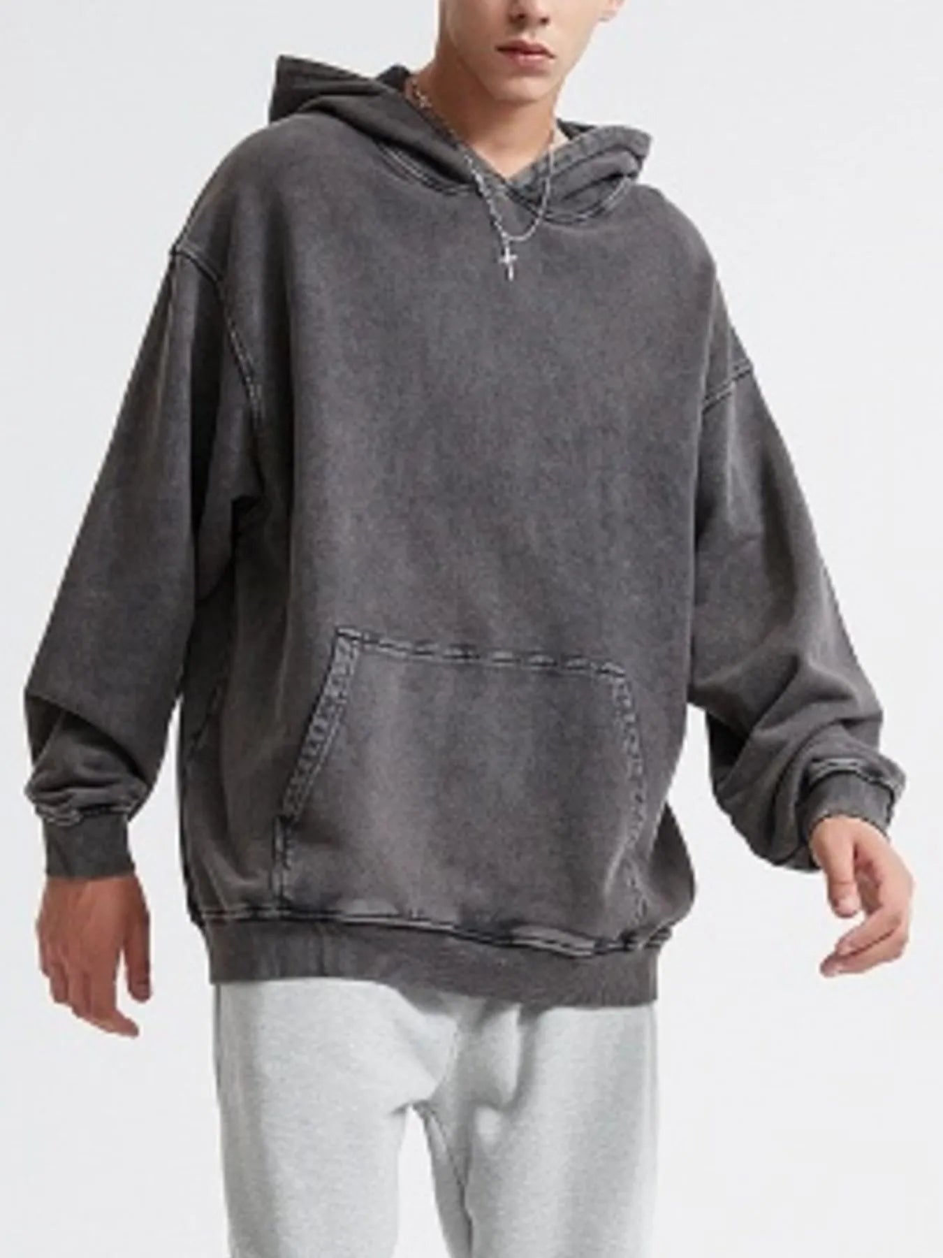 Men's Kangaroo Pocket Long Sleeve Hoodie NicholesGifts