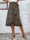 Tied Slit Printed Skirt nicholesgifts