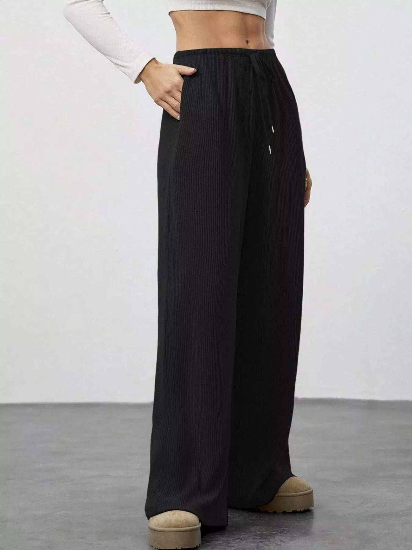 Women Relaxed Fit Drawstring Pants nicholesgifts