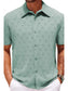 Men's Plus Size Button Down Short Sleeve Shirt nicholesgifts
