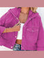 Hooded Dropped Shoulder Denim Jacket nicholesgifts
