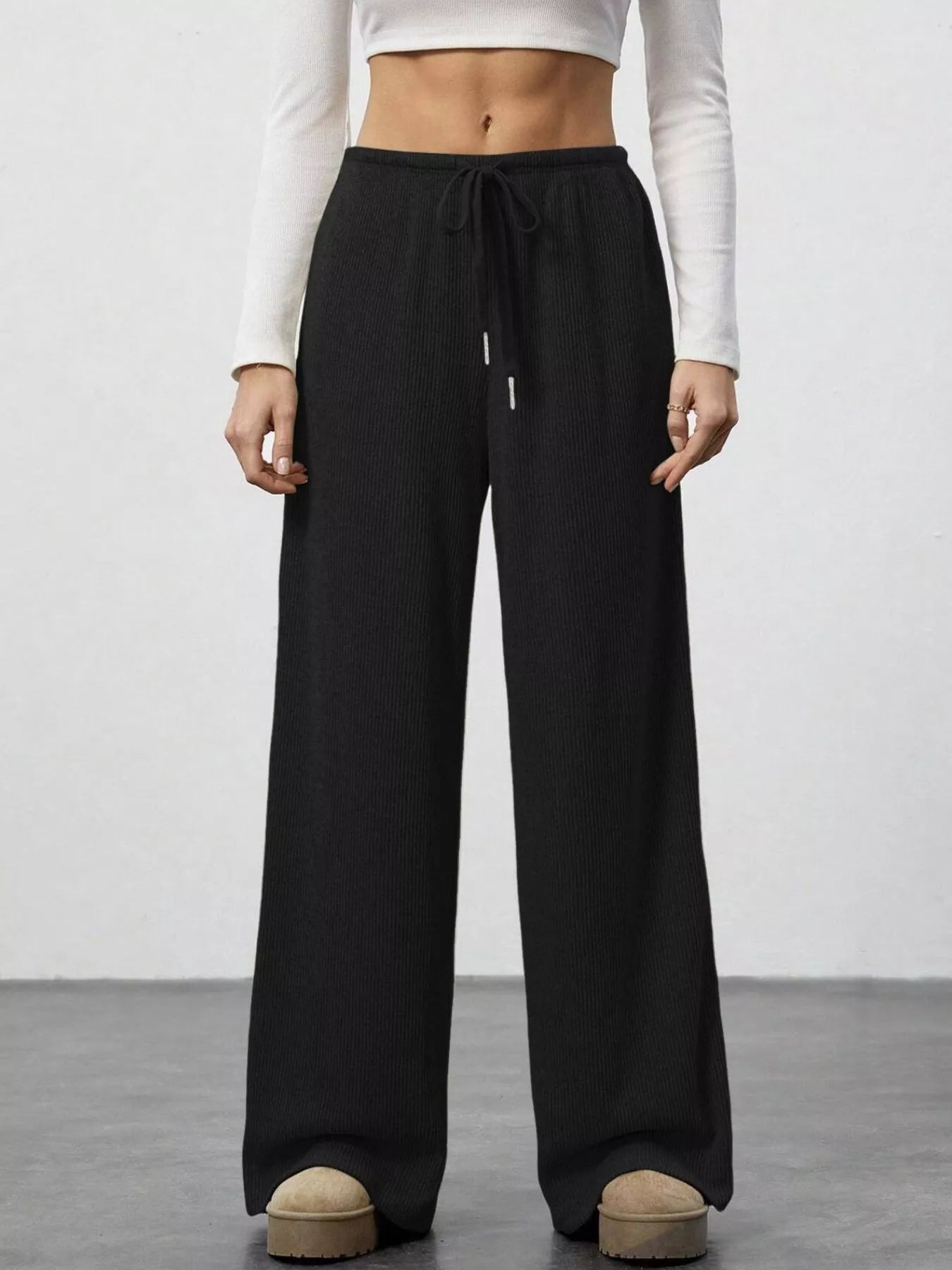 Women Relaxed Fit Drawstring Pants nicholesgifts