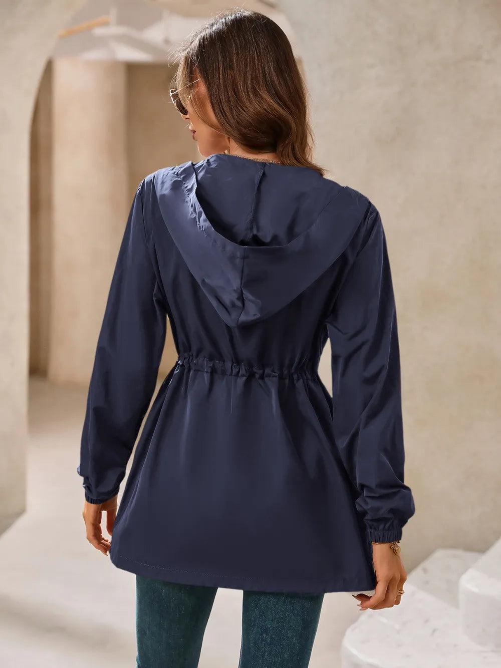 Ivy Lane Outdoor Waterproof Long Sleeve Hooded Windbreaker nicholesgifts