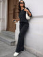 Ribbed Round Neck Top and Pants Set nicholesgifts