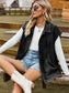 Button Up Collared Neck Sleeveless Denim Jacket nicholesgifts
