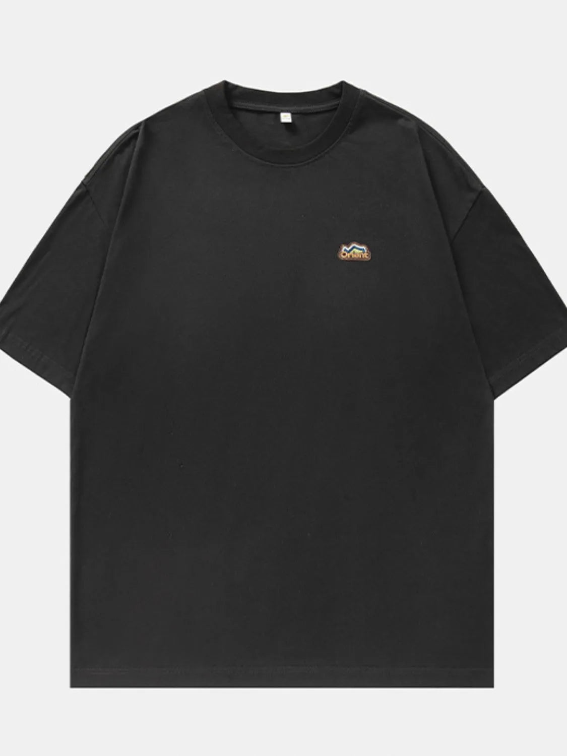 Men's Plus Size Embroidered Round Neck Half Sleeve T-Shirt Trendsi