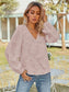 V-Neck Long Sleeve Blouse nicholesgifts