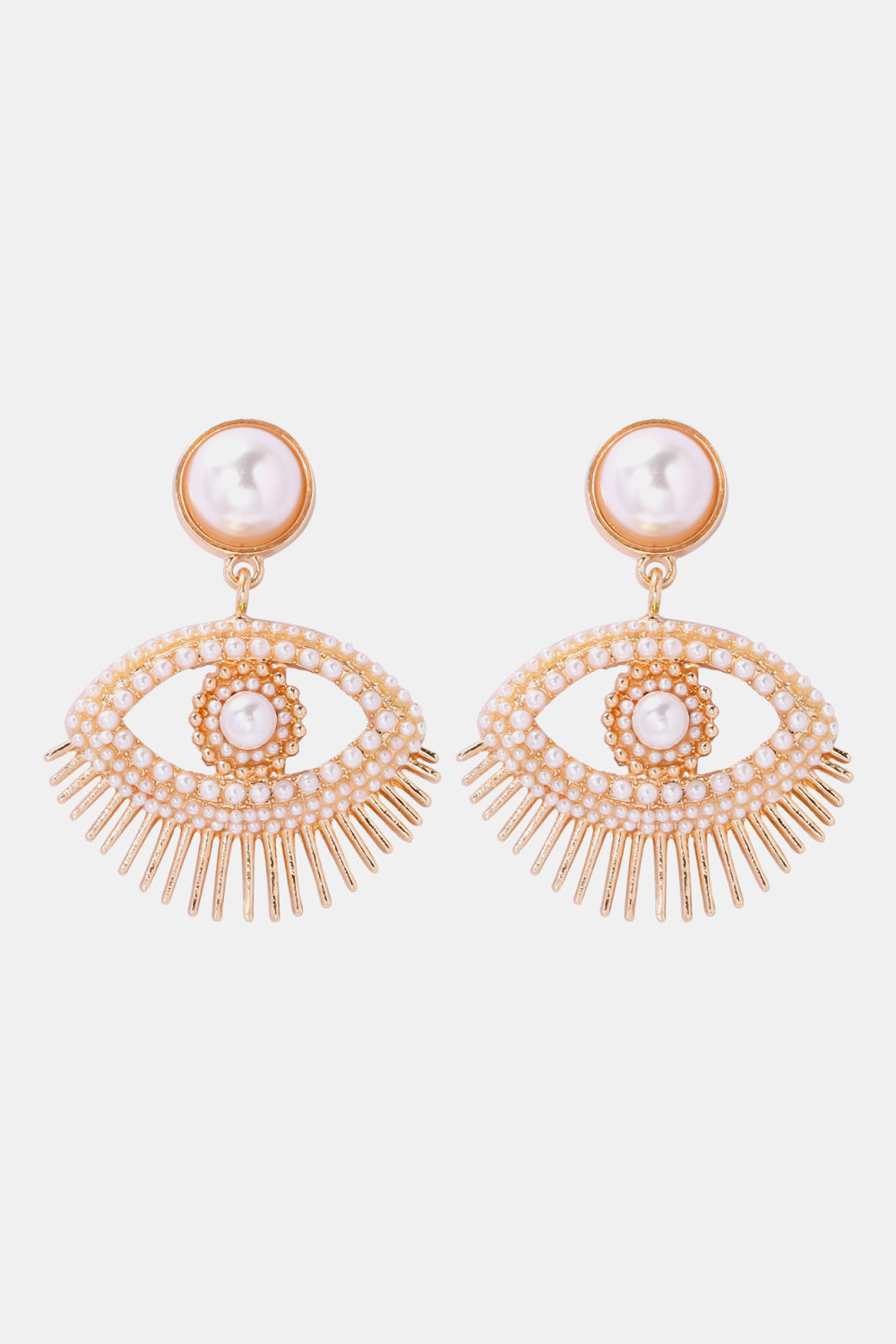 Women Evil Eye Shape Rhinestone Zinc Alloy Synthetic Dangle Halloween Earrings NicholesGifts