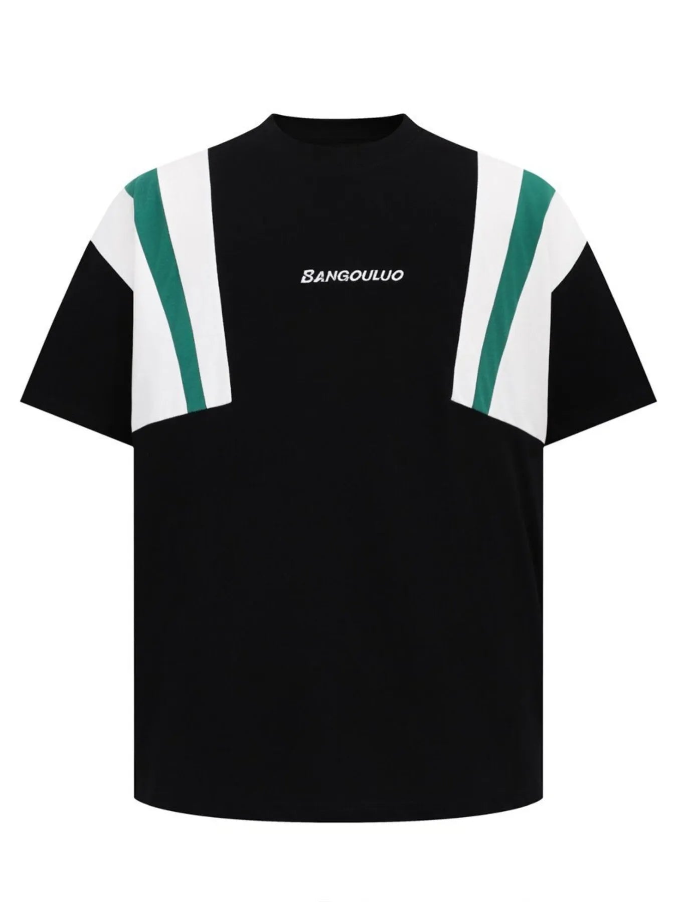 Men's Contrast Short Sleeve Oversized T-Shirt Trendsi