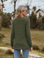 Ribbed Round Neck Long Sleeve Tee nicholesgifts