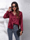 Collared Neck Buttoned Long Sleeve Shirt nicholesgifts