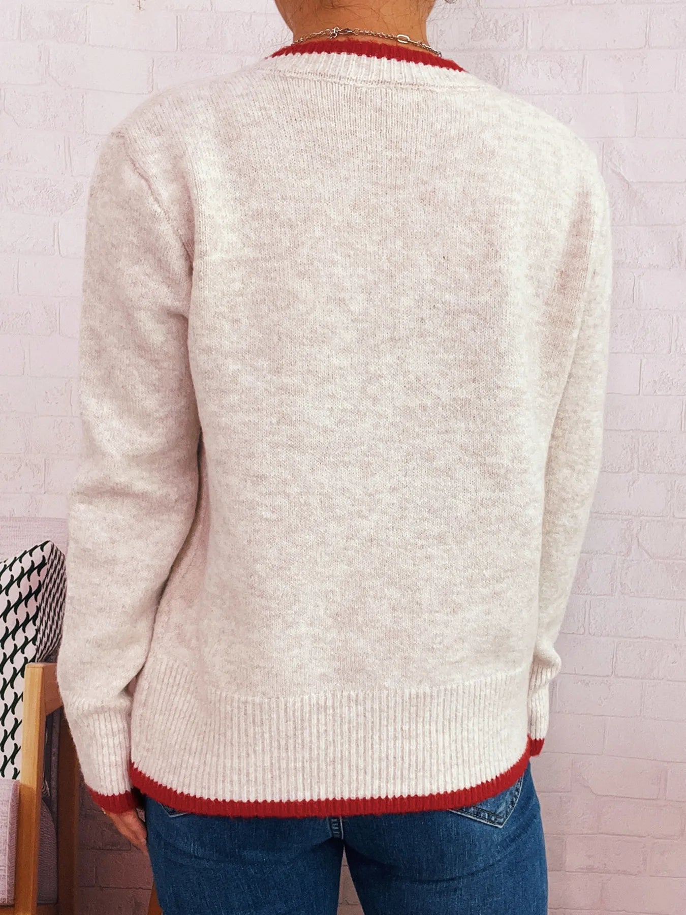 Flower Button Up Long Sleeve Cardigan