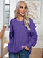 Dropped Shoulder Long Sleeve Sweater nicholesgifts