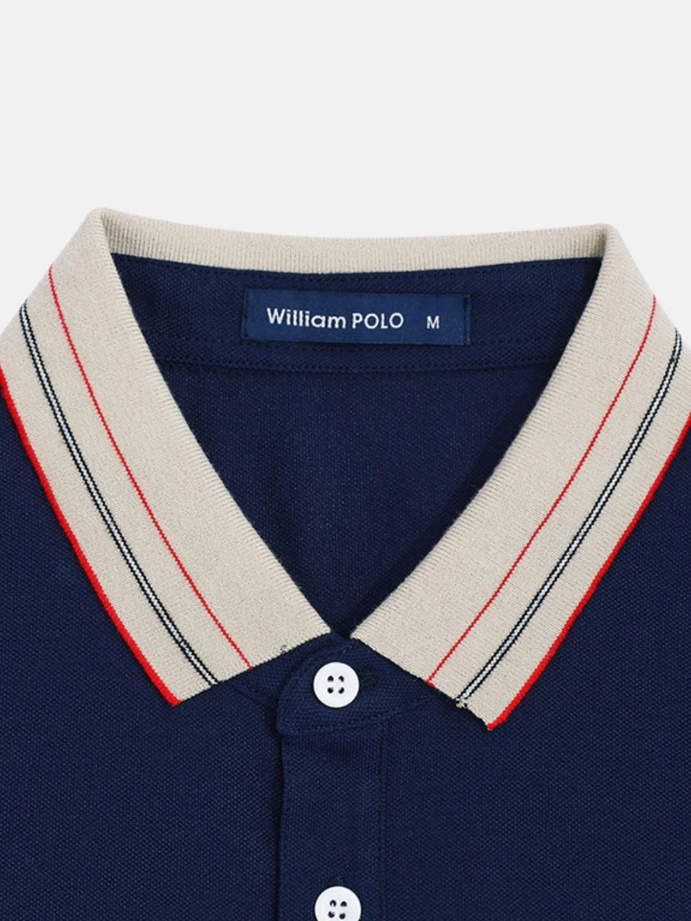 Men's Plus Size Striped Collar Short Sleeve Polo NicholesGifts