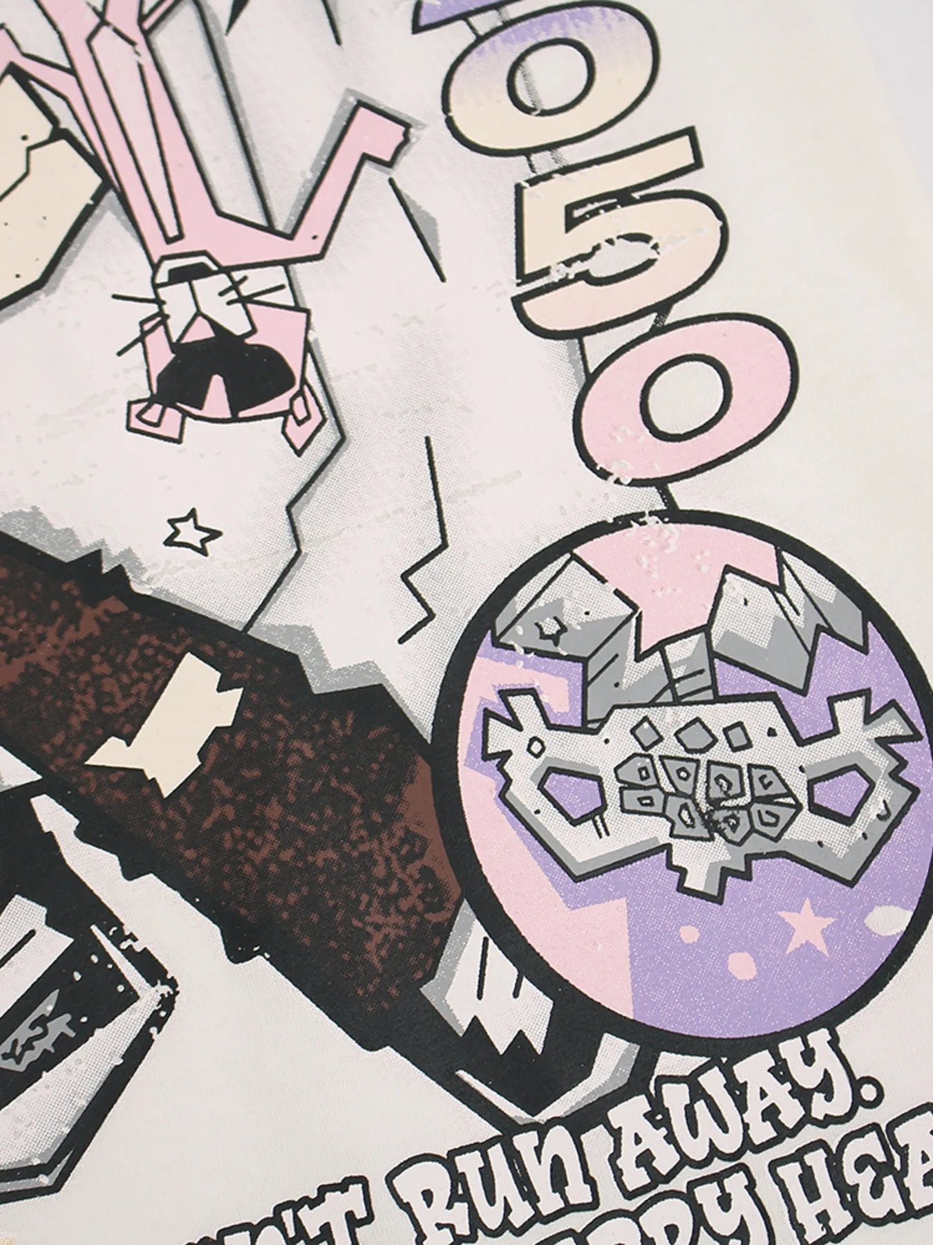 Men's Anime Graphic Oversized T-Shirt Trendsi