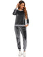 Round Neck Long Sleeve Loungewear Set with Pockets nicholesgifts