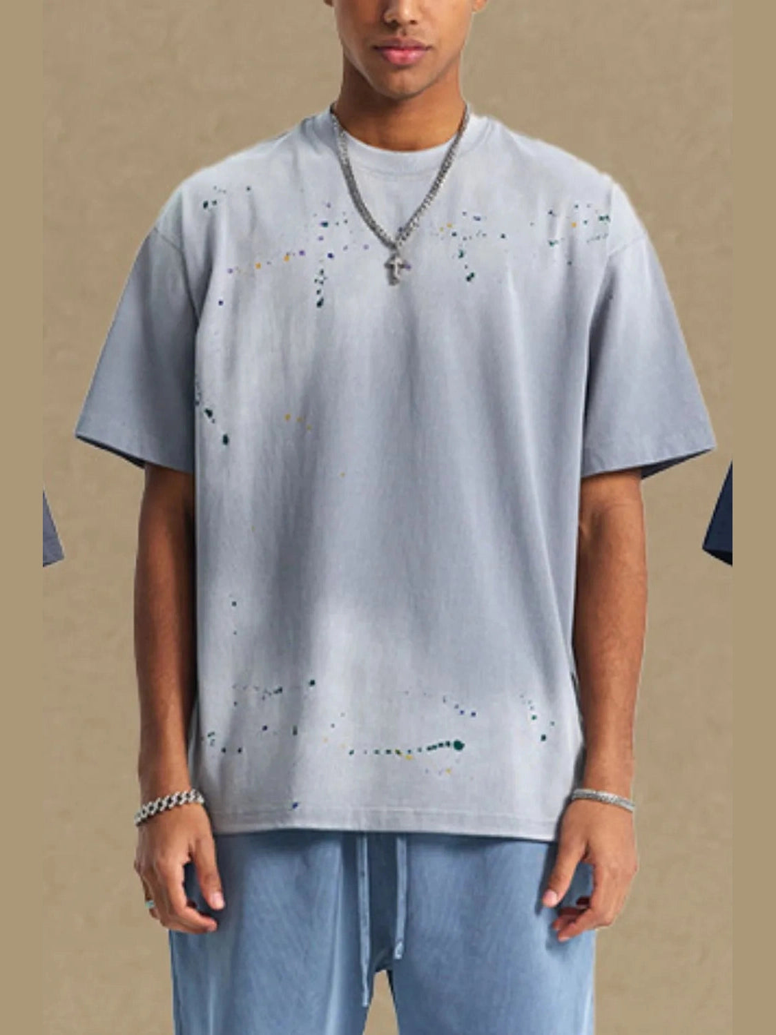 Men's Round Neck Half Sleeve T-Shirt Trendsi