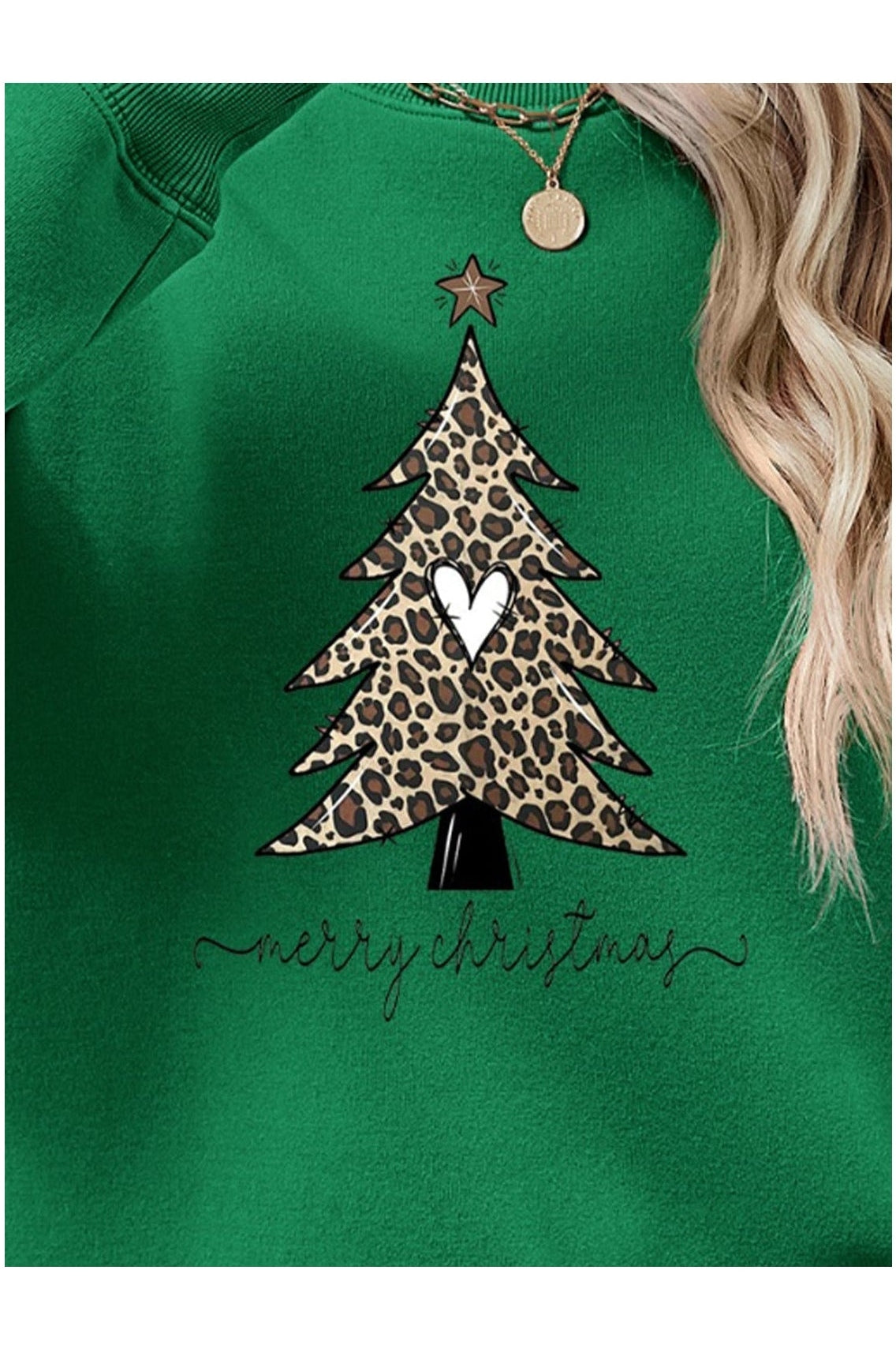 Christmas Tree Graphic Long Sleeve Sweatshirt nicholesgifts