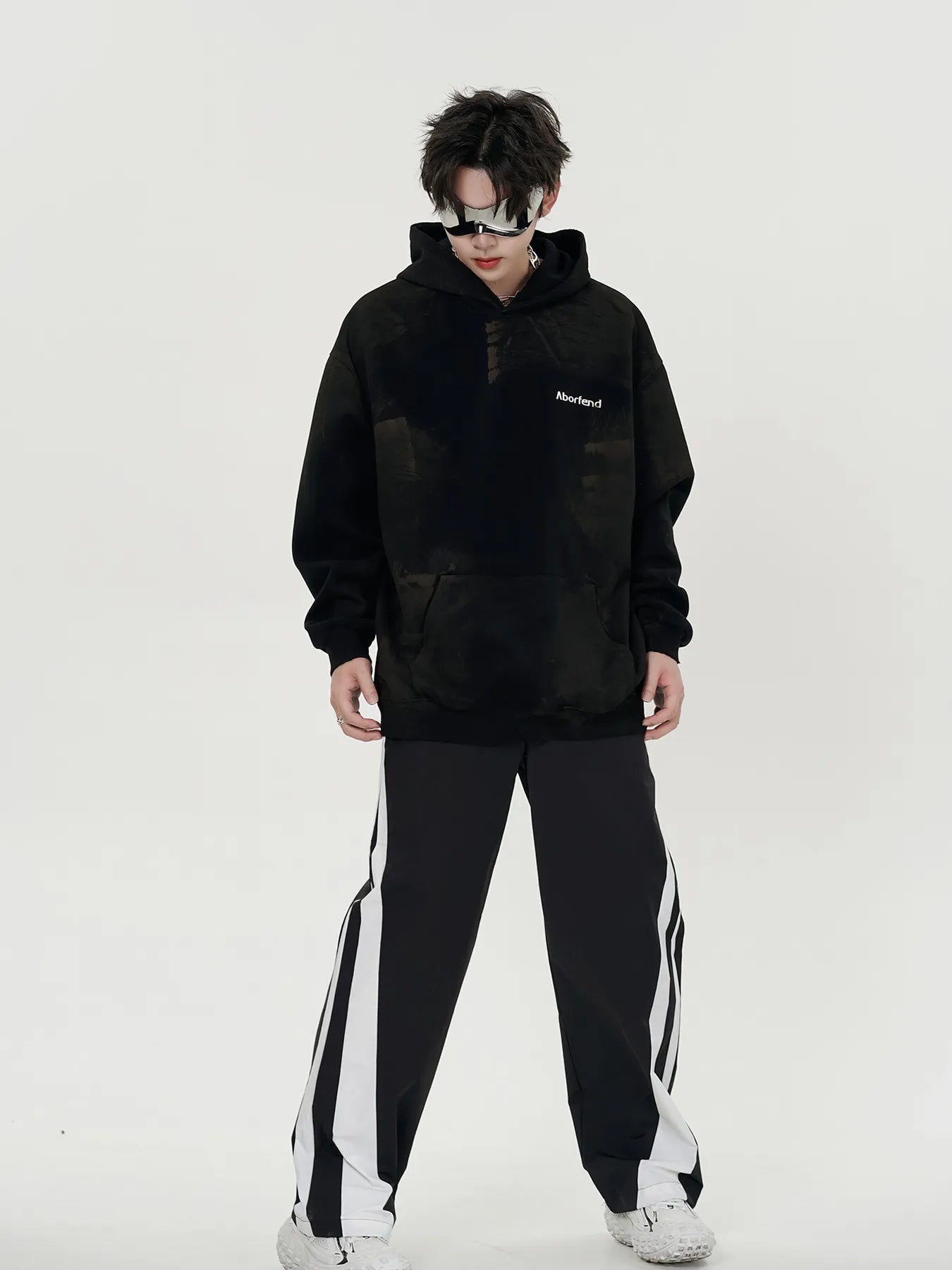 Men's Oversized Tie-Dye Long Sleeve Hoodie NicholesGifts