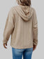 Drawstring Dropped Shoulder Long Sleeve Hoodie Trendsi