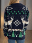 Christmas Element Round Neck Long Sleeve Sweater nicholesgifts