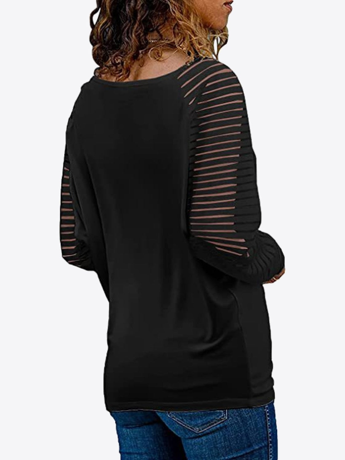 V-Neck Long Raglan Sleeve Top nicholesgifts