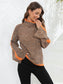 Angel Wings Heathered Turtleneck Long Sleeve Sweater nicholesgifts