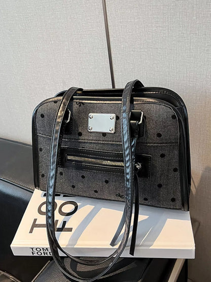 Polka Dot Convertible Shoulder Bag nicholesgifts