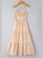 Tiered Crisscross Spaghetti Strap Dress nicholesgifts