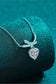 1 Carat Moissanite Heart Pendant Necklace Trendsi