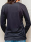Crisscross Leopard V-Neck Long Sleeve T-Shirt nicholesgifts