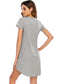 Graphic Round Neck Short Sleeve Lounge Dress nicholesgifts