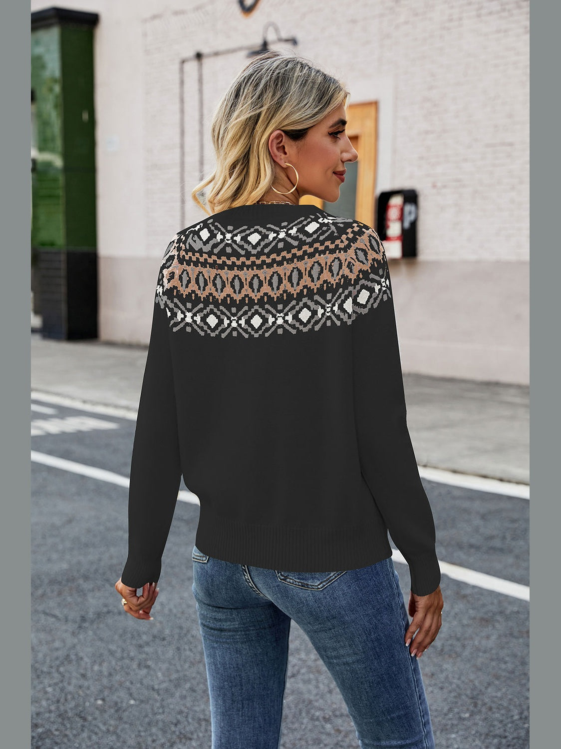Round Neck Raglan Sleeve Sweater nicholesgifts
