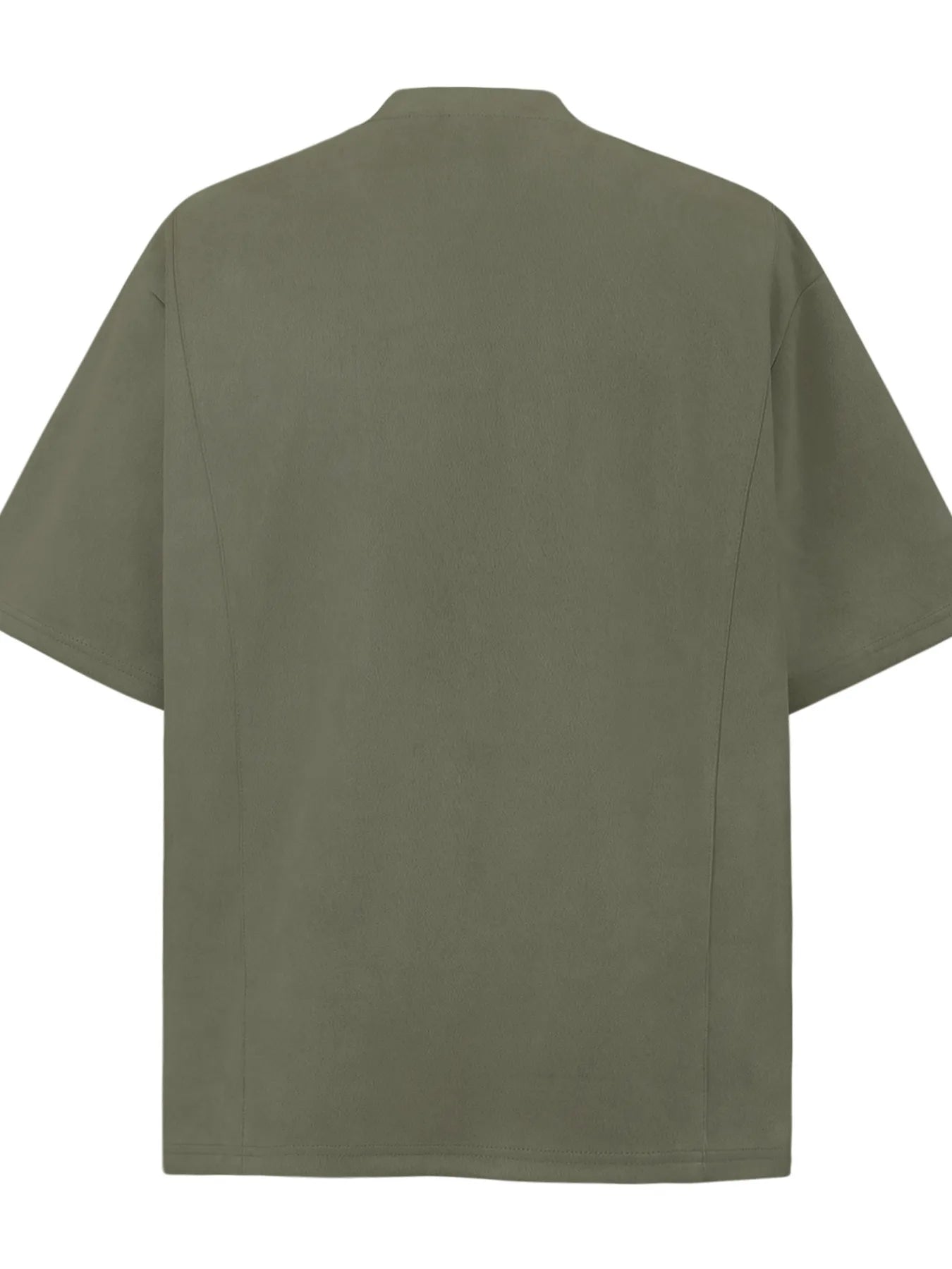 Men's Oversized Diagonal Zip Short Sleeve T-Shirt Trendsi