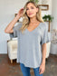 Basic Bae Full Size Bamboo Slit V-Neck Short Sleeve T-Shirt nicholesgifts