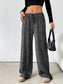 Women Striped Wide Leg Drawstring Pants nicholesgifts