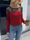 Ivy Lane Lace Long Sleeve Round Neck Tee nicholesgifts