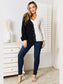 Angel Wings Woven Right Contrast Button-Front V-Neck Cardigan nicholesgifts