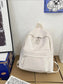 PU Leather Zip Backpack Bag nicholesgifts